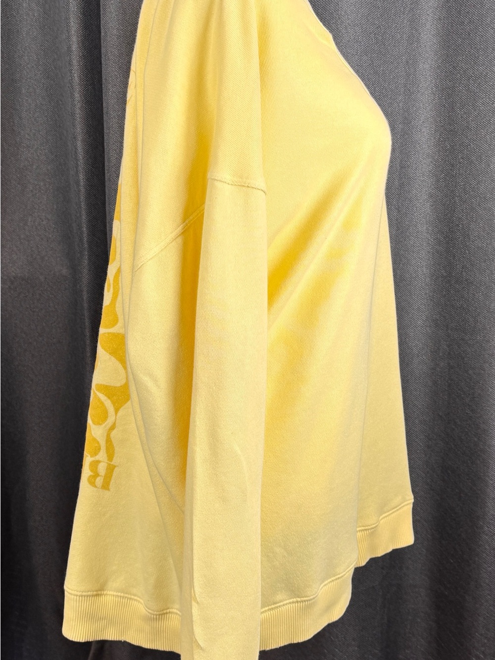 aerie Sunny Yellow Scoop-Neck Women's Sweatshirt - Picture 4 of 9